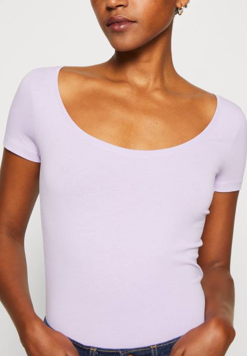 femei Pachet de 3 tricouri de bază mov/alb/gri deschis pestriț Anna Field2284264