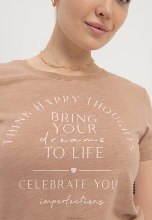 femei dă viață viselor tale tricou cu imprimeu maro Anna Field2284321