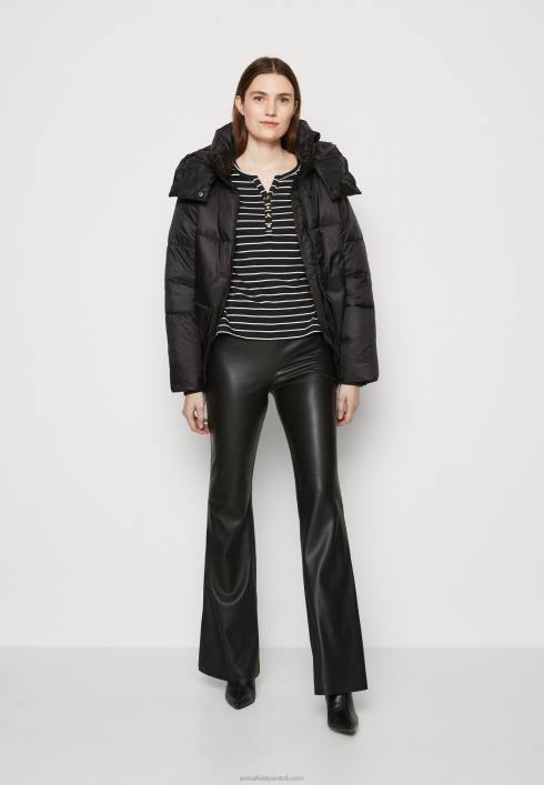 femei top cu mâneci lungi negru alb Anna Field2284531