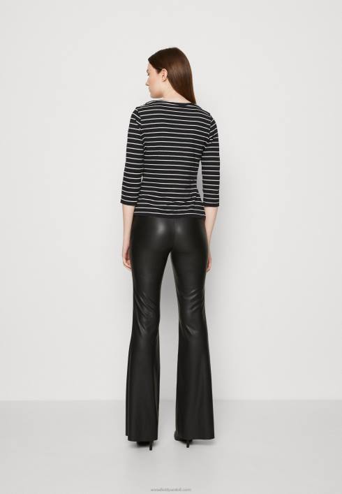 femei top cu mâneci lungi negru alb Anna Field2284531