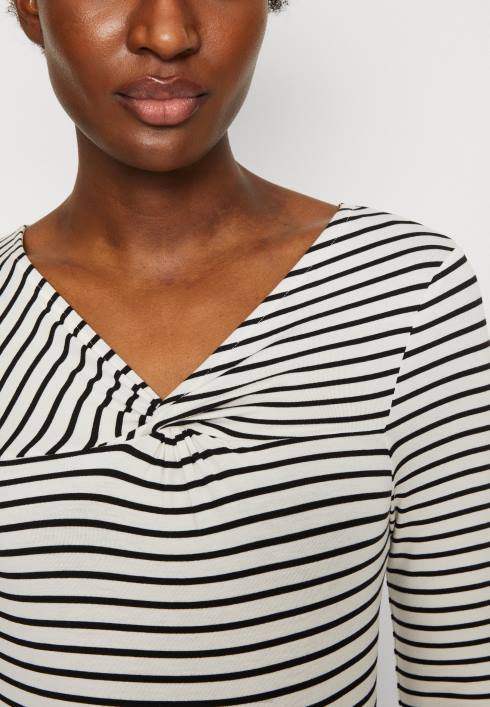 femei top cu maneca lunga alb/negru Anna Field2284575