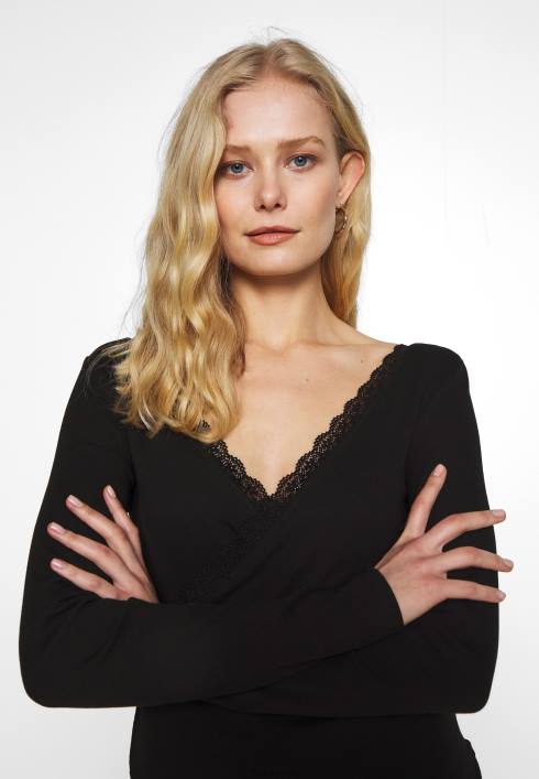 femei top cu maneca lunga negru Anna Field2284516