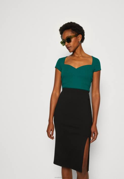 femei tricou cu imprimeu verde inchis Anna Field2284240