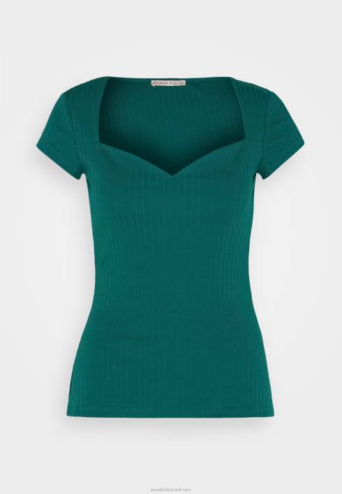femei tricou cu imprimeu verde inchis Anna Field2284240
