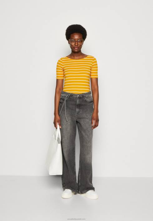 femei tricou imprimat galben închis/alb Anna Field2284295