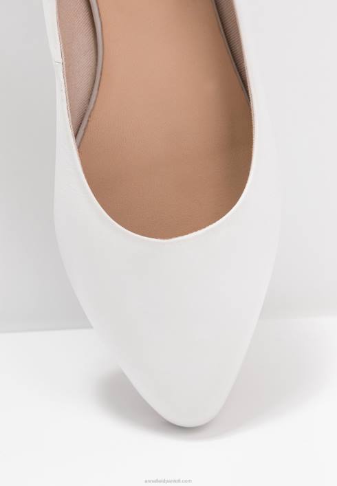 femei balerini din piele alb Anna Field22842072