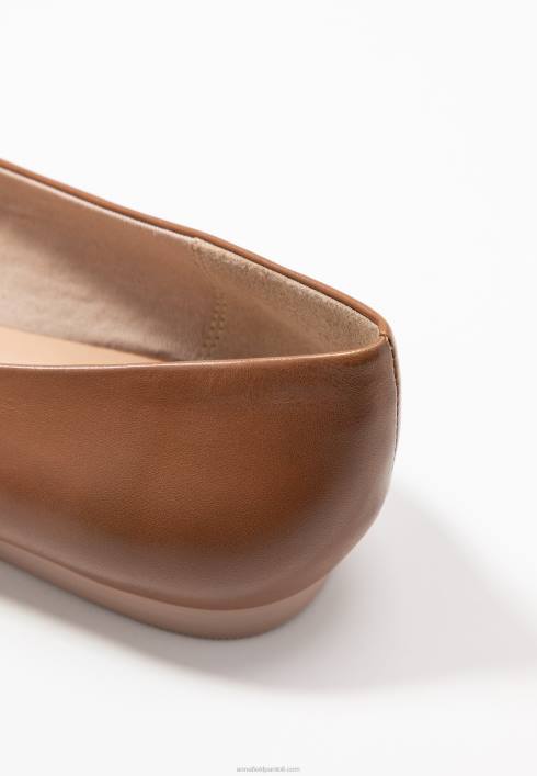 femei balerini din piele coniac Anna Field22842066