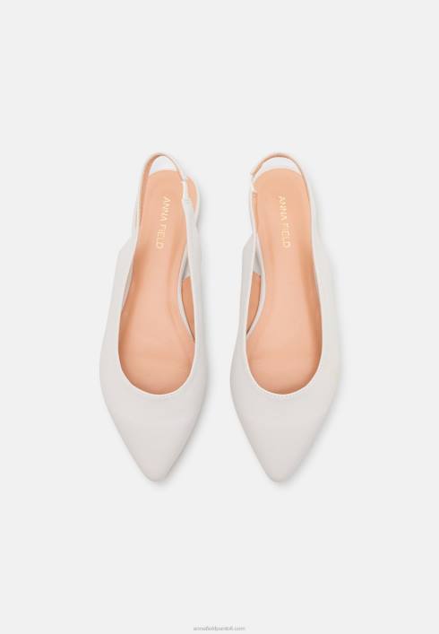 femei balerini slingback albi Anna Field22842181