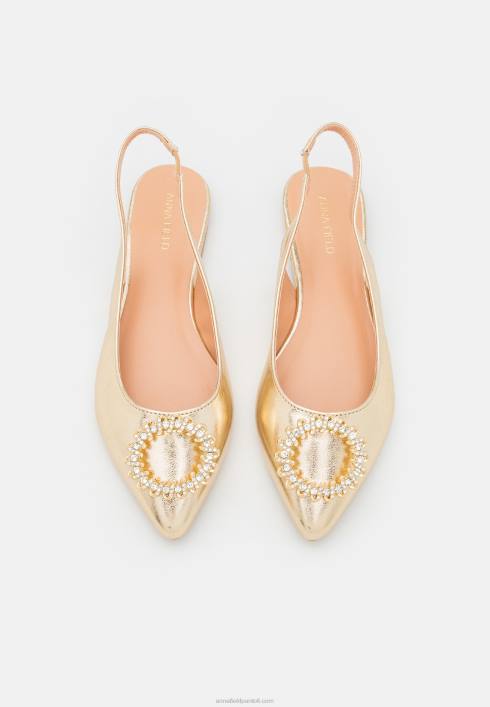 femei balerini slingback aurii Anna Field22842185