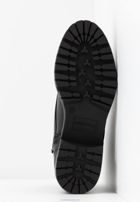 femei botine confortabile cu sireturi negre Anna Field22842041