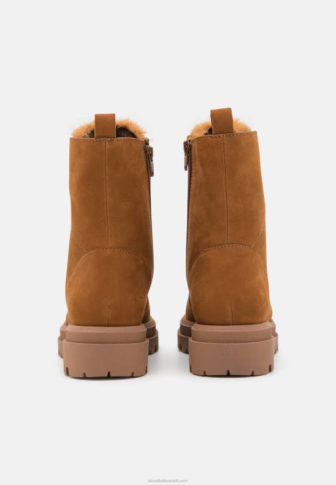 femei botine cu platforma din piele cognac Anna Field22842037