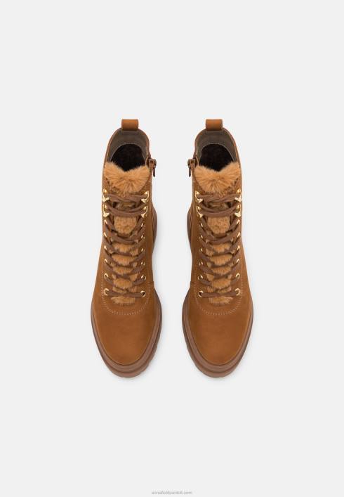 femei botine cu platforma din piele cognac Anna Field22842037