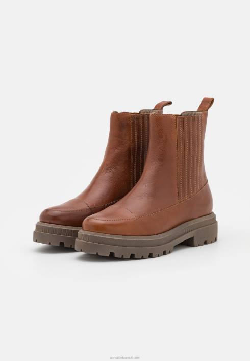 femei botine cu platforma din piele cognac Anna Field22842056