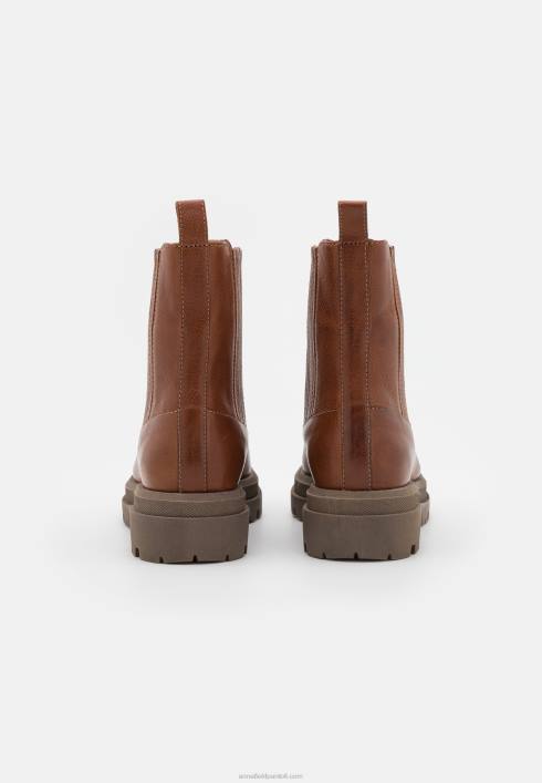 femei botine cu platforma din piele cognac Anna Field22842056