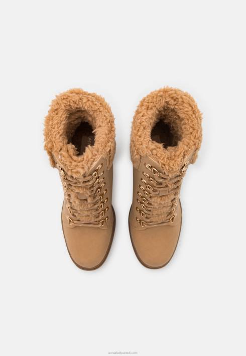 femei botine cu siret din piele bej Anna Field22842024