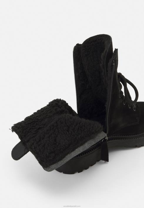 femei botine cu siret negre Anna Field22842038