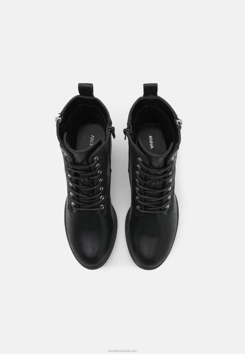 femei botine cu siret negre Anna Field22842040