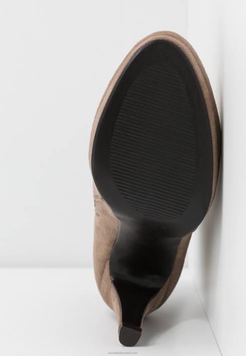 femei botine cu toc înalt taupe Anna Field22841987