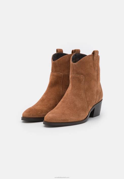 femei botine din piele cowboy/biker cognac Anna Field22842049