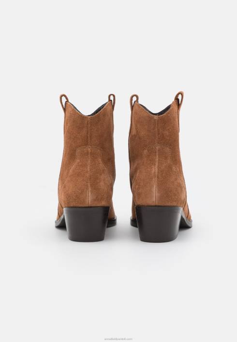 femei botine din piele cowboy/biker cognac Anna Field22842049