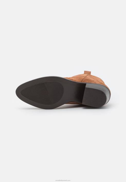 femei botine din piele cowboy/biker cognac Anna Field22842049