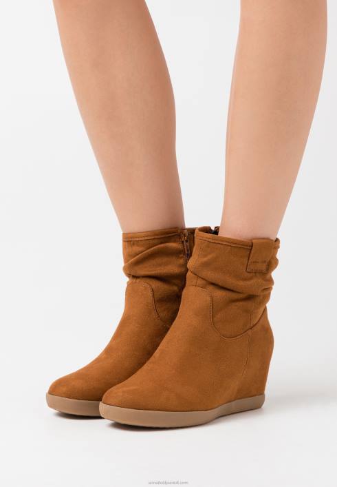 femei cizme de iarnă botine cu pană coniac Anna Field22842064