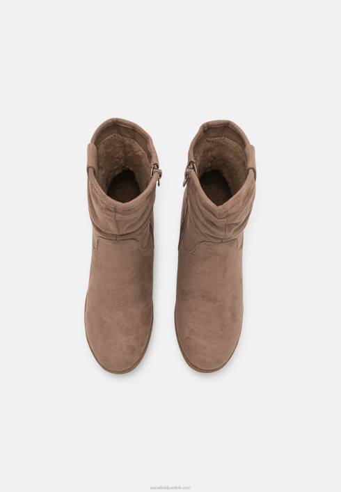 femei cizme de iarnă botine cu pană taupe Anna Field22842063
