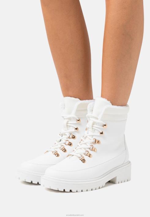 femei cizme de iarna botine cu siret alb Anna Field22842046