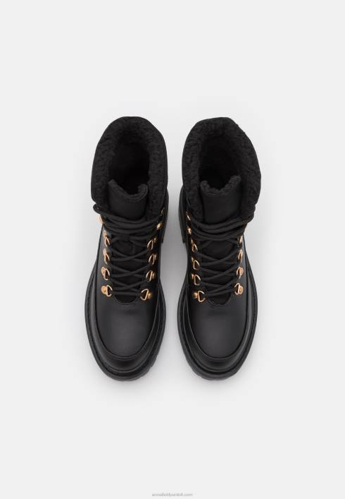 femei cizme de iarna botine cu siret negre Anna Field22842030