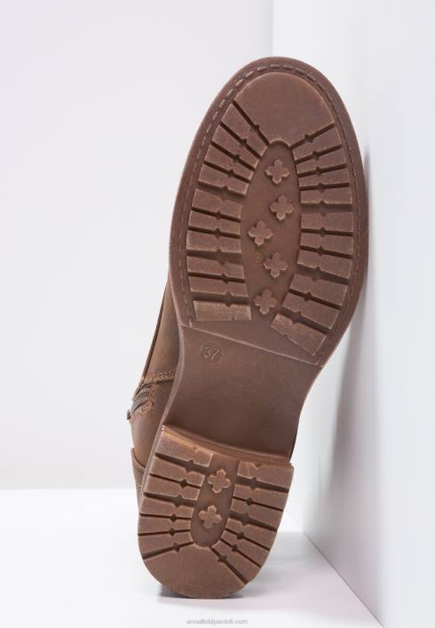 femei cizme iarna botine cu siret cafea Anna Field22842015