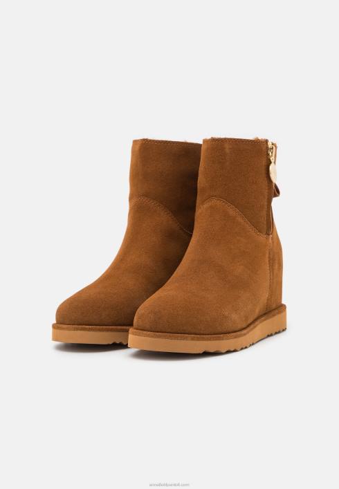 femei cizme iarna piele botine cognac Anna Field22841916