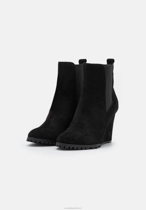 femei cizme iarna piele botine cu toc inalt negru Anna Field22841943