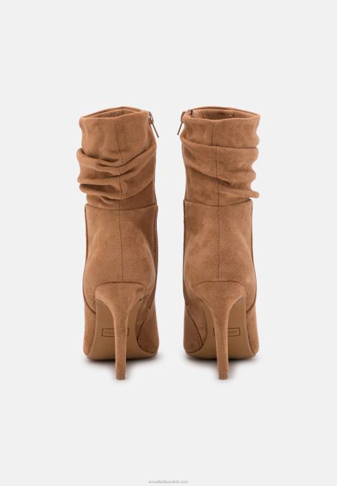 femei botine cu toc înalt cognac Anna Field22842256