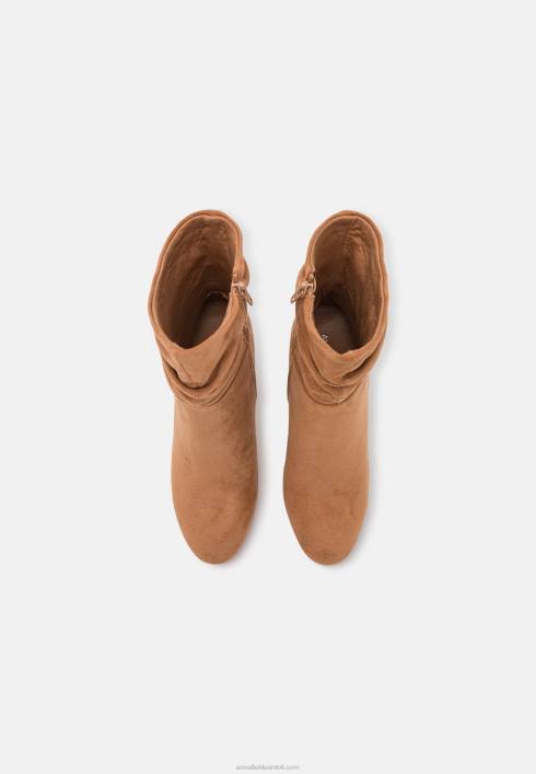 femei botine cu toc înalt cognac Anna Field22842256