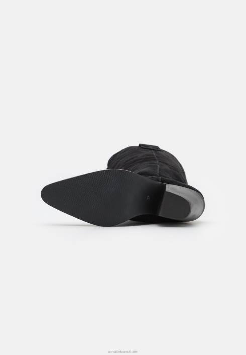 femei cizme cowboy/biker din piele neagra Anna Field22842225