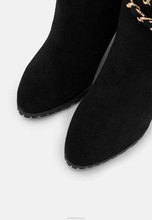 femei cizme cu pană din piele negre Anna Field22842251