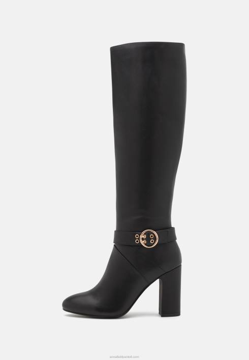 femei cizme din piele cu toc inalt negru Anna Field22842257