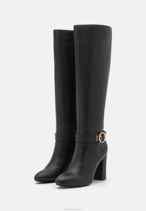 femei cizme din piele cu toc inalt negru Anna Field22842257