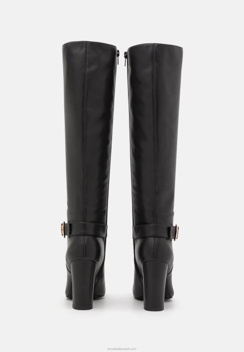 femei cizme din piele cu toc inalt negru Anna Field22842257