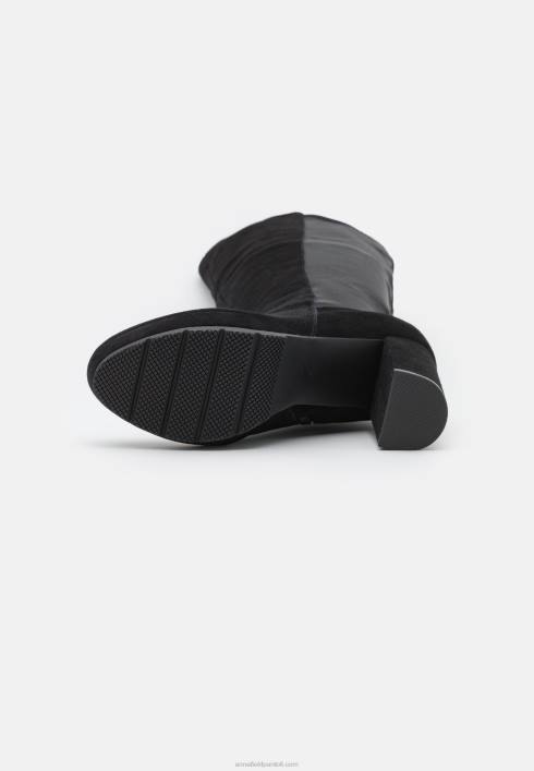 femei cizme peste genunchi din piele negre Anna Field22842239