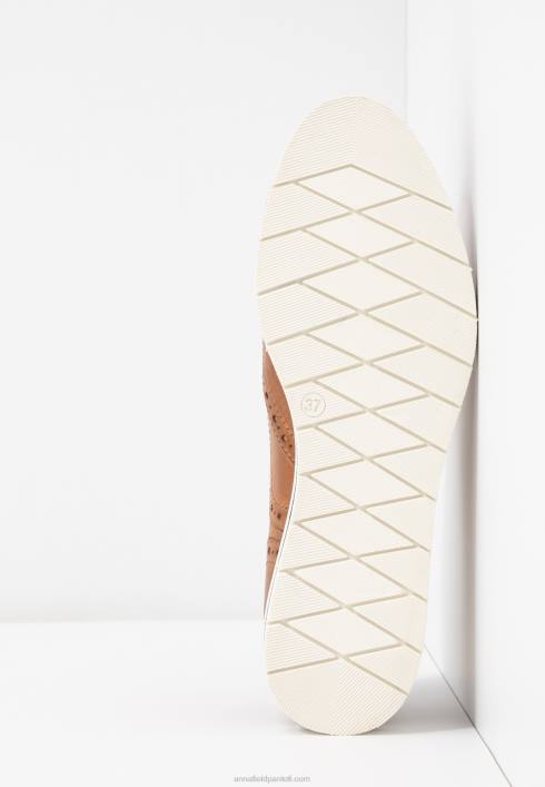 femei pantaloni casual din piele coniac Anna Field22841849