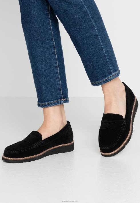 femei slip-on-uri din piele confortabilă neagră Anna Field22841787