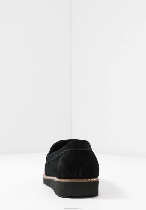 femei slip-on-uri din piele confortabilă neagră Anna Field22841787