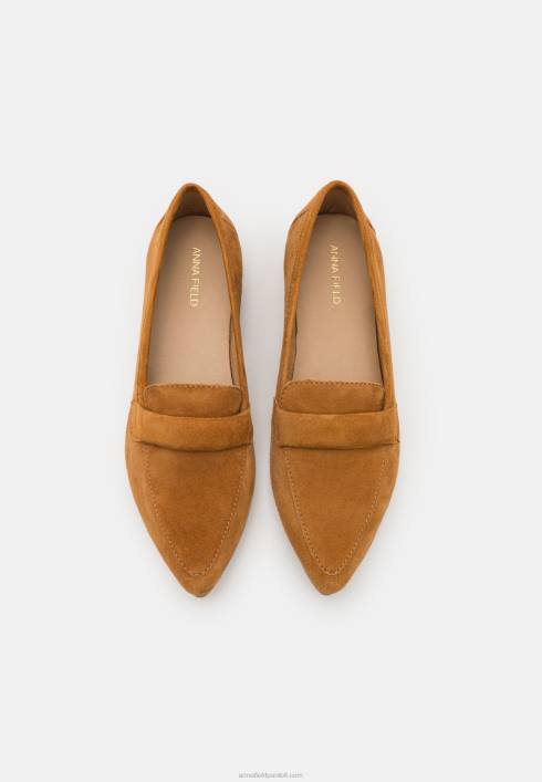 femei slip-ons din piele cognac Anna Field22841819