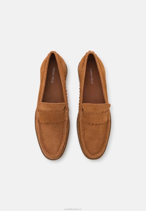 femei slip-ons din piele cognac Anna Field22841825