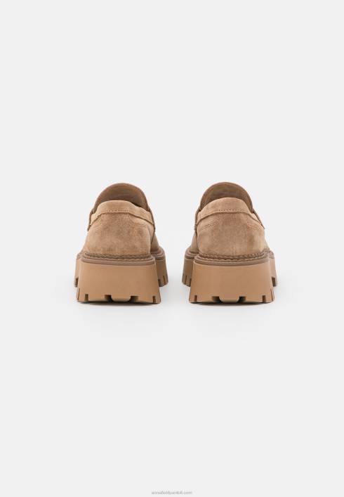 femei slip-ons din piele taupe Anna Field22841783