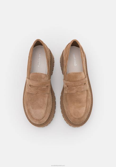 femei slip-ons din piele taupe Anna Field22841783