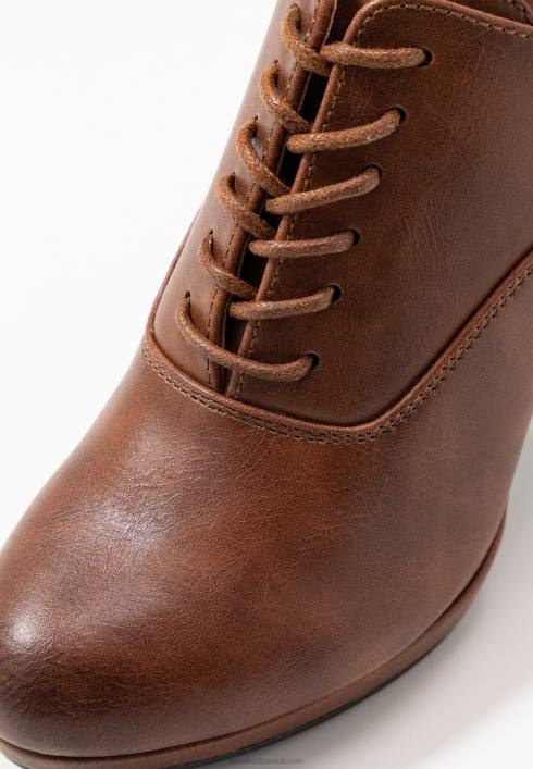 femei botine confortabile cu toc înalt cognac Anna Field22841748