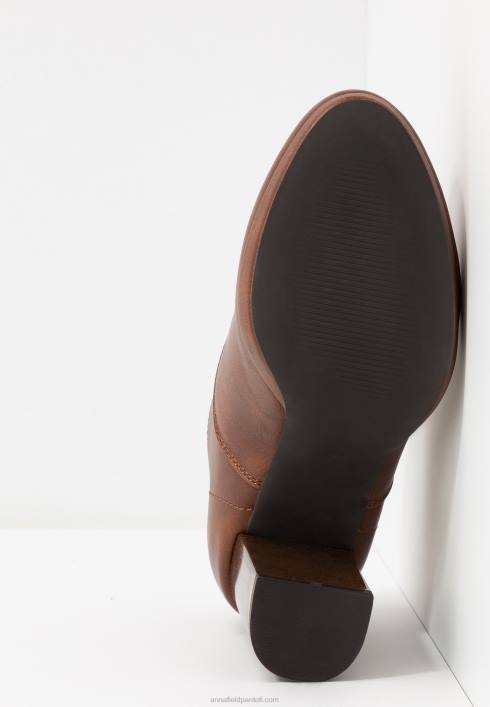femei botine confortabile cu toc înalt cognac Anna Field22841748
