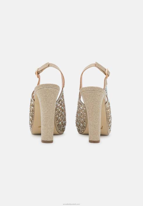 femei tocuri cu platformă aurii Anna Field22841706